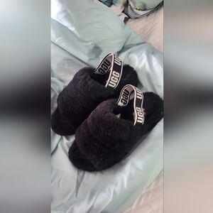 UGG Women's Black Cozy Slippers